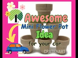 Flowerpot car vent tutorial ~ Dollar Tree SUMMER crafting ~ Freshie ~ How to ~ Diy craft ideas ~ DT