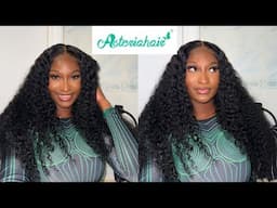 THE BEST CURLY WIG WITH LUSCIOUS CURLS! | EASY FRONTAL WIG INSTALL | NO PLUCKING | ASTERIA HAIR