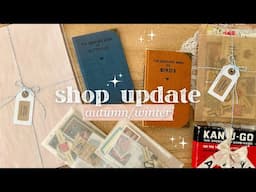 Autumn/Winter Shop Update | Altered Book Journals | Treasure Box | Vintage Ephemera | Paper Packs