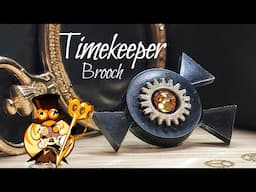 Timekeeper Cookie's Gear Brooch DIY 🍪⏰ Cookie Run Ovenbreak | 레진으로 쿠키런 시간지기 쿠키 브로치 만들기