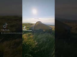 Solo wild camping up the hills #camping #solocamping