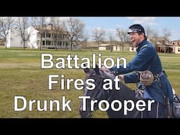 Battalion Volley Fires at Drunk Trooper #militaryhistory #wildwest #americanhistory