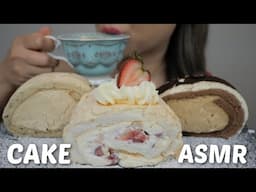 CAKE ASMR *Pavlova, Tiramisu and Earl Grey Cakes Soft Relaxing Eating Sounds | N.E