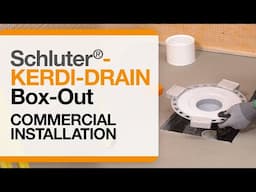 How to prepare a concrete box-out for Schluter®-KERDI-DRAIN installation