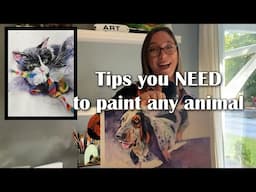 How to Watercolor Paint ANY Animal the Easy Way - Start to Finish Tuxedo Cat Demo