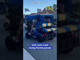 Golf carts crash during Florida parade