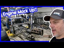 Engine and Transmission Mock Up in My Cutlass!! KSR Cutlass Build Episode 44!!