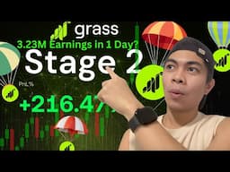 3.23M GRASS AIRDROP EPOCH 1 EARNINGS IN A DAY PRICE UPDATE ANALYSIS