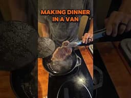 Making dinner in a van 🚐