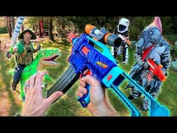 NERF GUN DINOSQUAD BATTLE 5 | Nerf First Person!