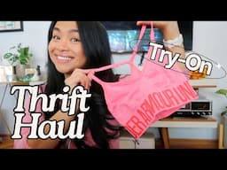 25 items for $28.15 Thrift Haul + Try-on | Camille