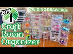 *SLIDING DRAWER* Craft Room Organizer!!! | NEW FIND | Dollar Tree DIY!!!