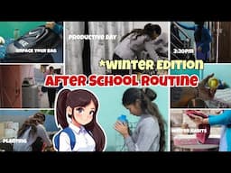 WINTER AFTER SCHOOL ROUTINE🌨️🎒| Unpack Your Bags+ Productive & Healthy Habits😍#school #afterschool