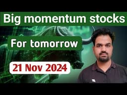 intraday stocks for tomorrow  | bank nifty prediction | 21 Nov 24 |Market Analysis | #intraday