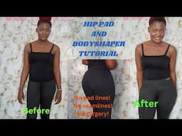 HOW TO MAKE A HIP PADDED SHORT AND BODY SHAPPER/ HIP ENHANCER AND BODYSUIT TUTORIAL/ SEWING VIDEO