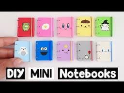 10 DIY MINI NOTEBOOKS - Easy & Cute Paper Craft Idea!