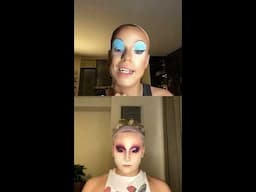 Nicky Doll from ru Paul drag race season 12 Instagram live from March 31,2020