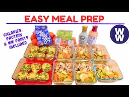 *NEW* MEAL PREP - LOW CARB | EGG MUFFINS | CHICKEN & VEGETABLE MEDLEY | WW POINTS & CALORIES