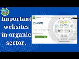 Important Websites for Organic Agriculture and Business