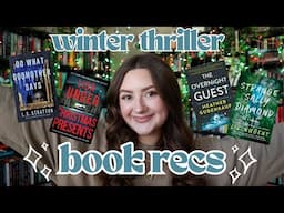 winter thriller book recommendations 2024 | snowy, isolated, holiday & underrated thriller recs