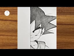 How to draw Goku step by step || Easy Goku drawing || How to draw anime step by step