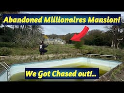 Incredible Discovery In This Abandoned Mansion But We Were Chased Out & Had To Hide From The Owners!