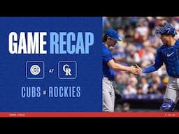 Game Highlights: Michael Busch's two home runs lead the Cubs over the Rockies! | 9/15/24