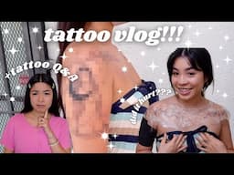 come get 3 TATTOOS with me *9hr session* tattoo vlog + q&a ♡