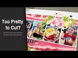 Scrapbooking Idea Using Busy Paper