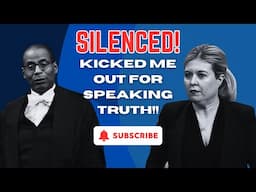 SILENCED!: Speaker - who has been accused of partisanship - KICKED ME OUT for speaking TRUTH!!