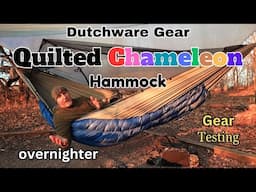 Dutchware Gear Quilted Chameleon / Testing new gear on a Overnighter