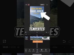 How to use text templates in CapCut Mobile #capcut #videoediting #capcuttutorial #travelvideo