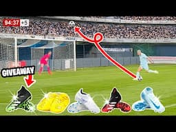 EVERY TIME I MISS A SHOT, I GIVE AWAY MY FOOTBALL BOOTS! *REAL MATCH*