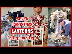 7 Christmas DIY Lanterns / How To Decorate A Lantern For Christmas Seven Ways / Ramon At Home