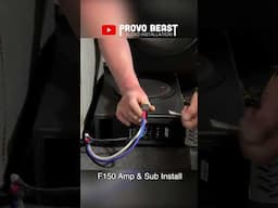 Ford F-150 / Mark LT Amp & Sub Install | #shorts #provobeast #amplifier #subwoofer #f150