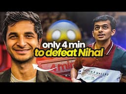 Vidit slam dunks Nihal Sarin in just 4 minutes | Tata Steel Chess India Blitz 2024