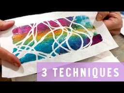 3 Quick Gel Plate Techniques + tips | From the Everything Art store