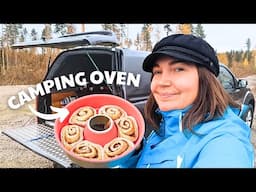 BAKING CINNAMON BUNS IN MY TRUCK CAMPER