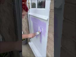 painting our front door lilac!💜✨ #homedecor #homediy #colourfulhome #lilac #frontdoor #diy #homediy