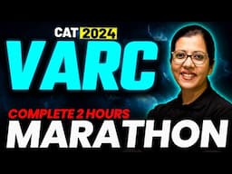 CAT 2024 VARC Complete Revision Marathon Part -02 by Shabana