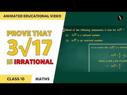 How to prove a number is Irrational Number - 3 Marker Question | Real Numbers | CBSE Class 10 Boards