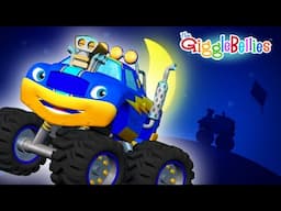 Learn Shapes with Monster Trucks | Nursery Rhymes - GiggleBellies