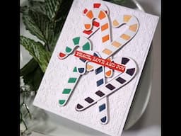 Rainbow Candy Canes Card