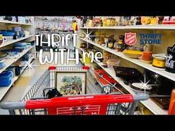 Thrift With Me | The Salvation Army Thrift Store | Vintage Home Decor