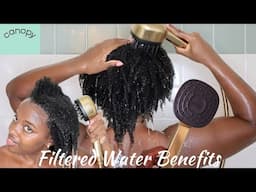 Filtered Water For Dry 4C Hair | Canopy Shower Head Installation