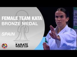 SPAIN FEMALE TEAM KATA | BRONZE MEDAL | KARATE WORLD CUP 2024 | WORLD KARATE FEDERATION