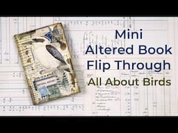 Mini Altered Book | Flip Through | All About Birds