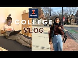 UIUC College Vlog - Finals week, iSchool, Japanese food