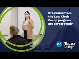 Graduates from the Law Clerk Co-op program at Niagara College are career ready