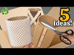 Transforming Cardboard & Waste Material: 5 Genius Recycling Ideas ♻️ I Make Many and Sell Them All!